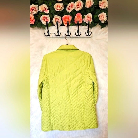Pizazz Y2K Quilted Lime Green Puffer Jacket - Picture 3 of 7